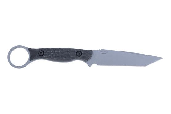 Toor Knives Serpent T 3.75" fixed blade knife, Grey.